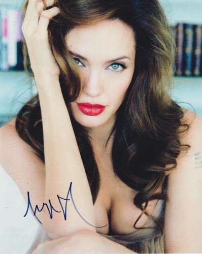 Angelina jolie autografo - angelina,